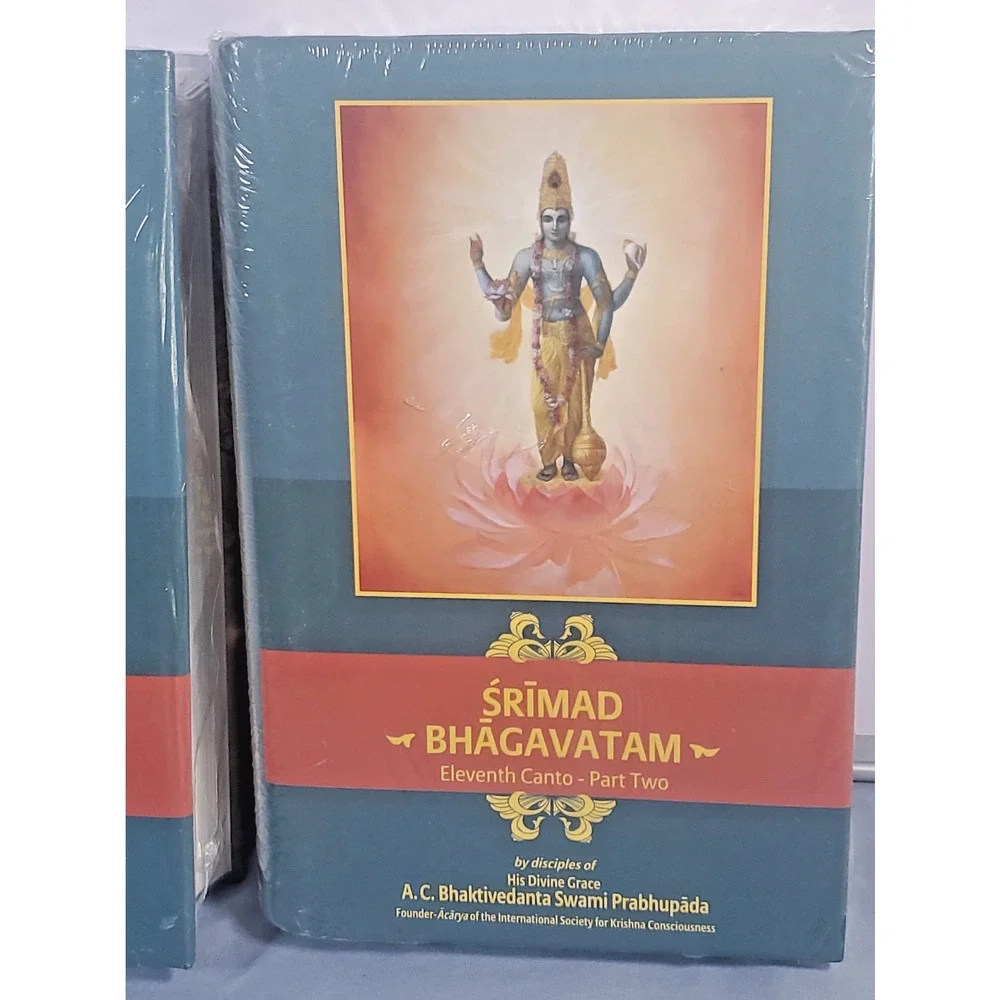 Srimad Bhagavatam 11th Canto Part 1 & 2 Lot Hardcover BBT Prabhupada Books NEW